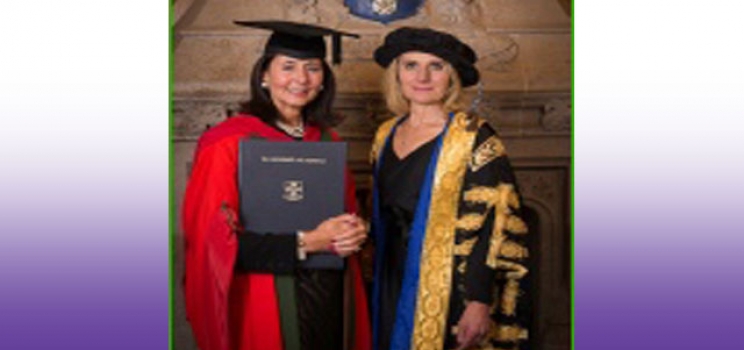 Chief Executive of Lost Chord has been awarded an honorary doctorate  